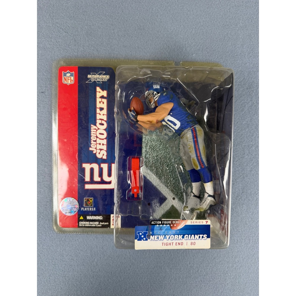 McFarlane Jeremy Shockey Action Figure Blue NY Giants Series 7 NFL